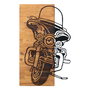Wallity Accesorio decorativo de pared Negro y Nogal